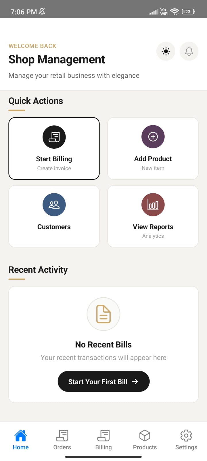 RetailMitra - Retail Billing App