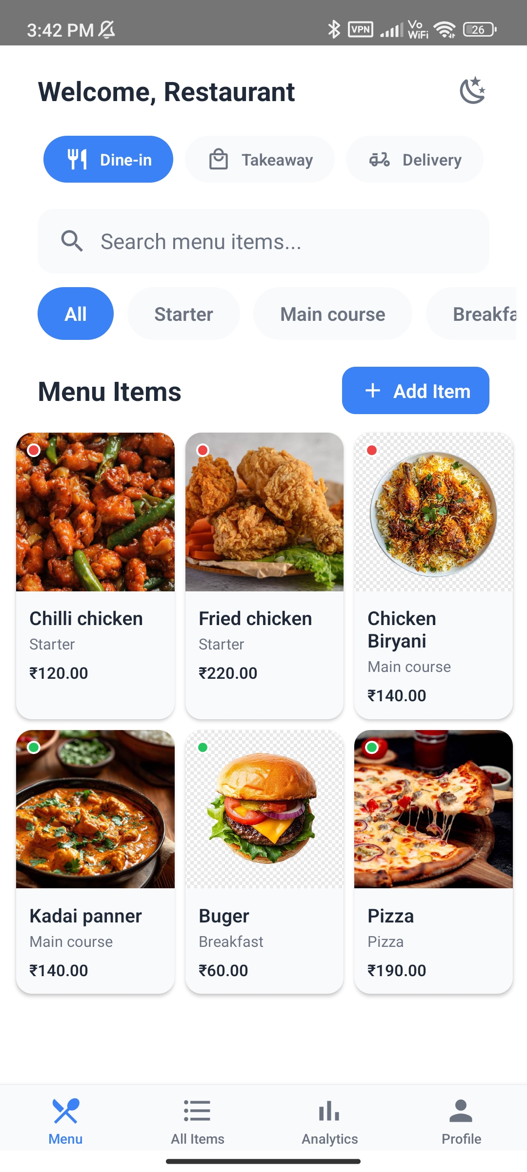 TBill - Restaurant Billing App